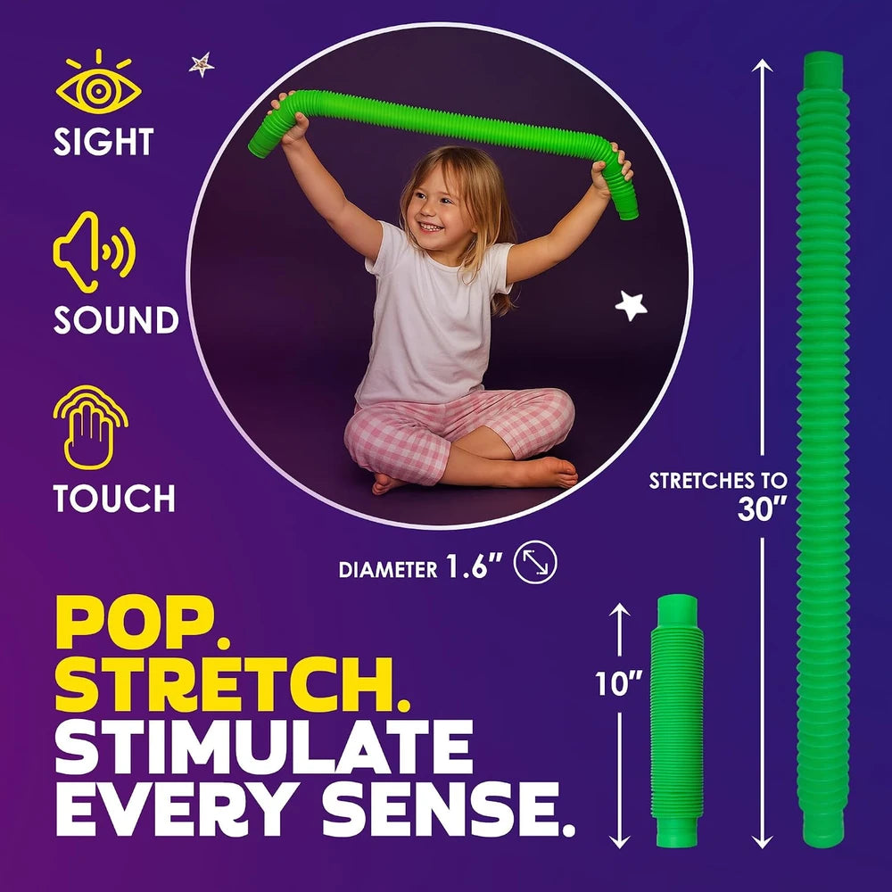 Jumbo Pop Tubes Fidget Toy 🌈