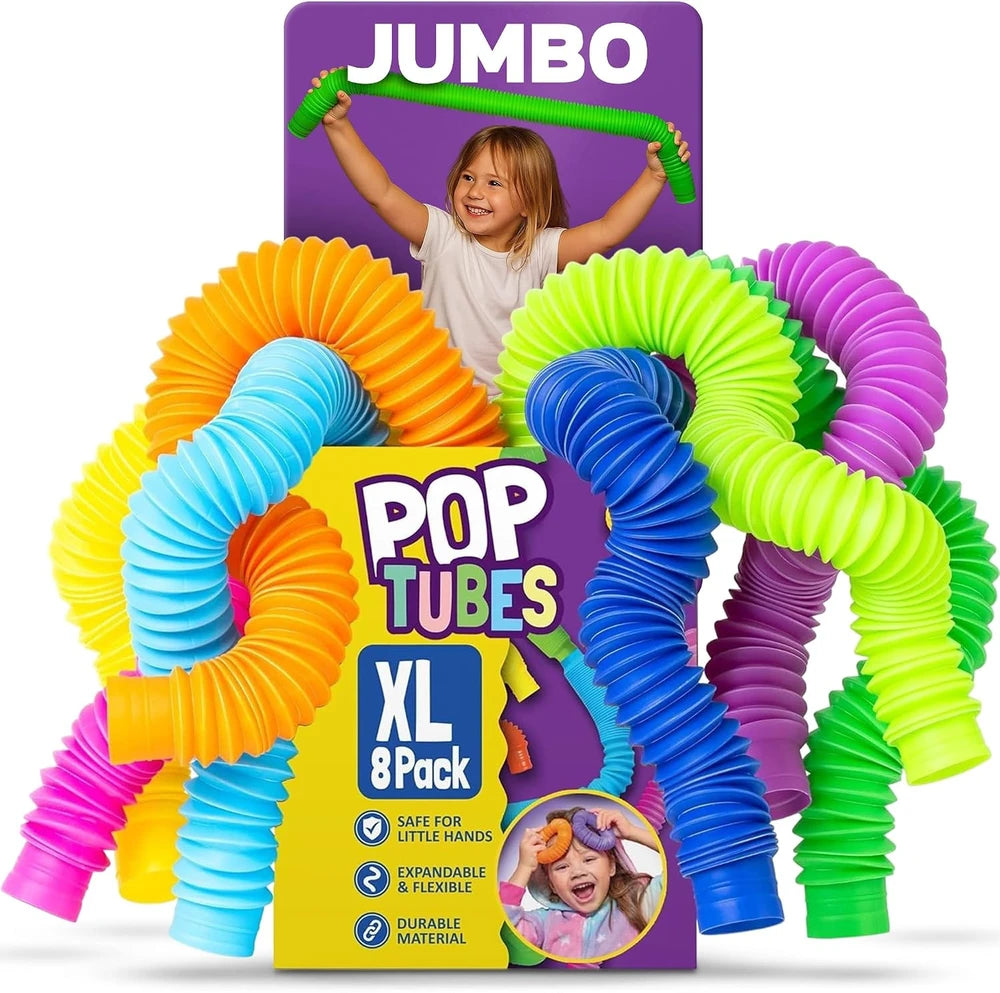 Jumbo Pop Tubes Fidget Toy 🌈